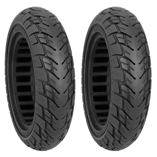 Aibiku (2 pcs) 60/70-6.5 Solid Tires, 10 x 2.5 Electric Scooter Solid Tires for Segway Ninebot Max G30P/G30LP, Spare 10-inch Scooter Wheel Accessories for Ninebot Scooter