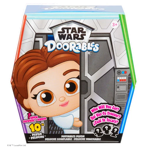 Just Play Star Wars™ Doorables Puffables Plush – Star Wars: A New Hope™, 10-inch Collectible Plush Featuring Glitter Eyes, Styles May Vary, Kids Toys for Ages 3 Up