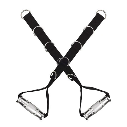 J Bryant Fitness Metal Gym Handles Multi D-Ring Handle Heavy Duty Aluminum Alloy Handle Grips Durable Workout Handles for Pulley LAT Pull Down System