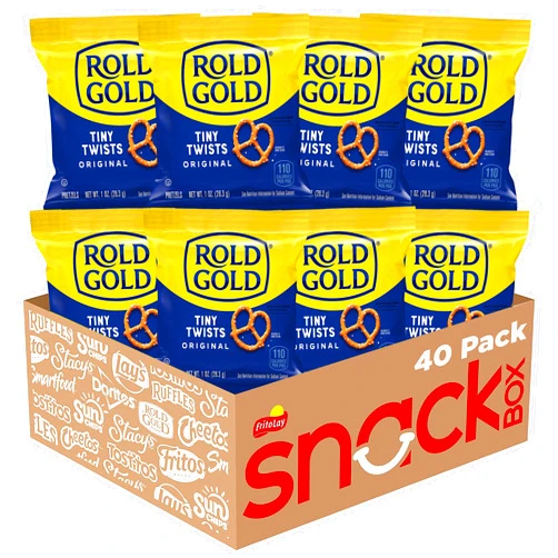 Rold Gold Tiny Twists Pretzels, 1 Ounce (Pack of 40)