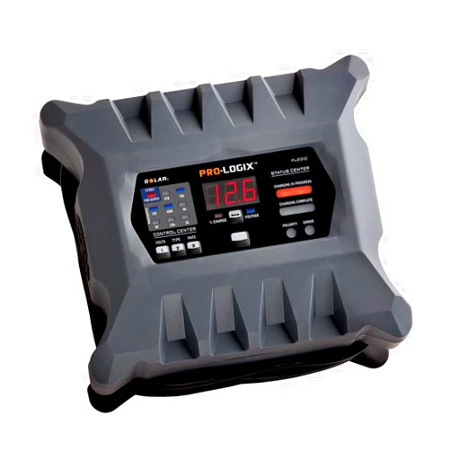 Clore Automotive PL2310 10-Amp Fully-Automatic Smart Charger, 6V and 12V Battery Charger, Battery Maintainer, and Stable Power Supply with Temperature Compensation