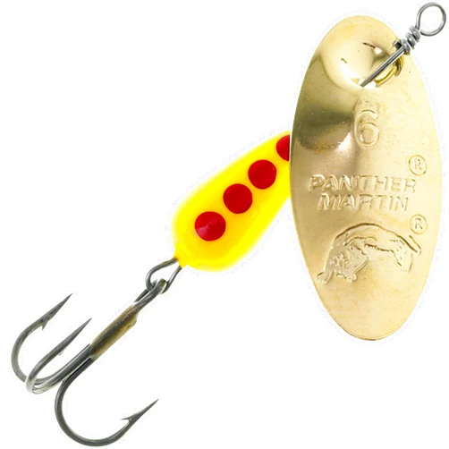Panther Martin Classic Regular Teardrop Spinners Fishing Lure Catches Trout, Walleye, Nothern Pike, Largemouth Bass, Perch, Crappie and More.