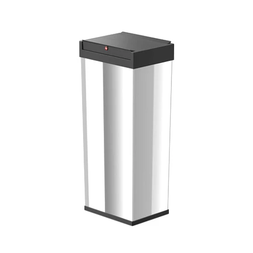 Hailo Big-Box L 1 x 35 liters / 9.2 gallons | Self-Closing Swing lid | Stainless Steel Liner Clamping Frame | Waste bin Kitchen Rectangular | Made in Germany