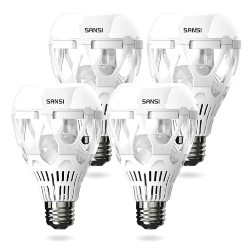 SANSI 22W (200 Watt Equivalent) LED Light Bulb, A21 3000 Lumens Light Bulbs, 5000K Daylight E26 Base Non-Dimmable Bright LED Bulbs for Home Office, 4-Pack