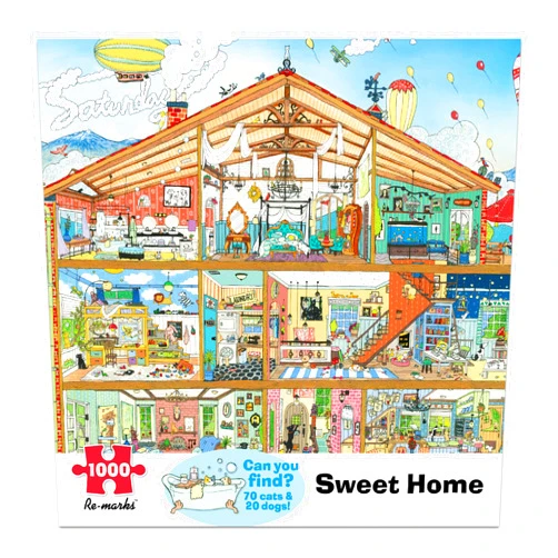 Re-marks Sweet Home Architecture Puzzle, 1000-Piece Puzzle for All Ages
