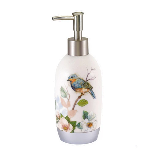 Avanti Linens - Soap Dispenser/Lotion Pump, Countertop Accessories, Nature Home Decor (Love Nest Collection)