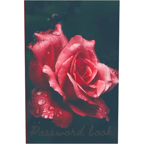 E.O2 Publishing House Password book with alphabetical tabs: Username and password organizer. Address book with tabs. Password book with alphabetical tabs 6x9. Pretty floral design of the cover.