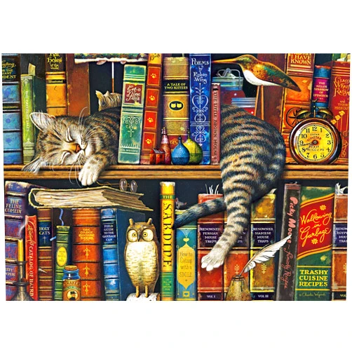 Buffalo Games - Charles Wysocki - Frederick the Literate - 300 LARGE Piece Jigsaw Puzzle