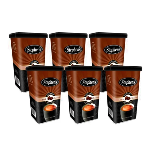 Stephen's Gourmet Hot Cocoa, Dark Chocolate, 14 OZ (Pack of 6)