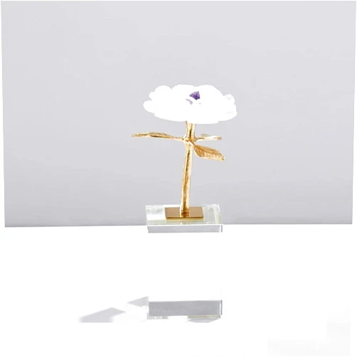 XOGQ Crystal Ornaments Home Jewelry Flower Light Luxury Joint Northern European Living Room Coffee Table Bedroom Soft furnishings-Flower Trumpet