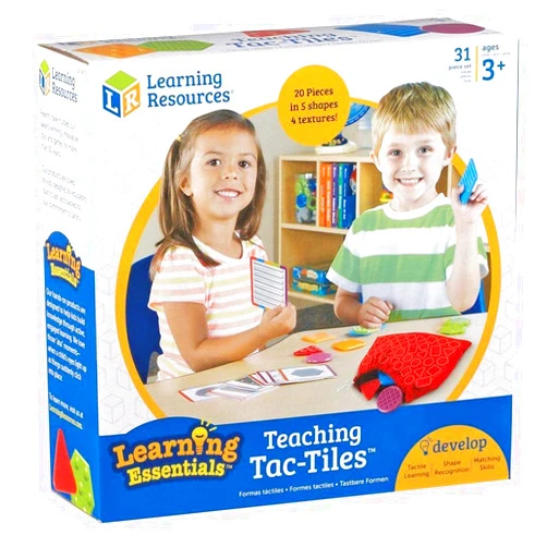 Learning Resources Teaching Tac-Tiles, Hands-on Learning, Ages 3+