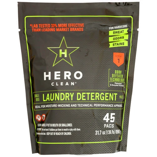 Hero Clean Laundry Detergent PACS, Scent 1, 45-Count