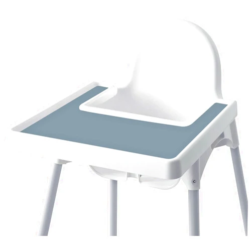 Mintlyfe High Chair Placemat for IKEA Antilop Baby High Chair, Silicone Placemats, High Chair Tray Finger Foods Placemat for Boys and Girls, Babies, Toddlers (Ether)