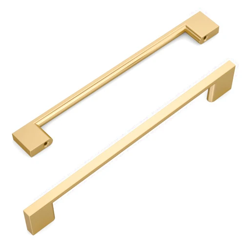 Amerdeco 10 Pack Champagne Bronze Cabinet Pulls 10 Inch(254MM) Hole Centers Kitchen Cabinet Handles Cabinet Hardware Kitchen Handles for Cabinets Cupboard Handles Drawer Pulls ZH0060