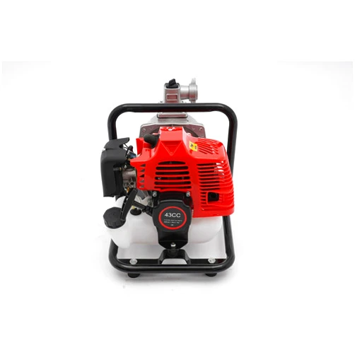 GrfceVue Gasoline Engine Water Pump, 43CC 1 Inch Air-cooled Water Pump, 1.7HP 2-Stroke Gas Powered Trash Water Transfer Pump Garden Farm Irrigation Petrol Pump Portable High Pressure for Irrigation Pool