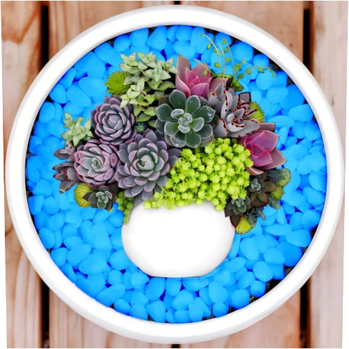 PoYang 100 pcs Blue Glow in The Dark Rocks Outdoor & Indoor Decor, Glow in The Dark Pebbles, Glow Rocks for Landscaping, Garden, Glowing Rocks Powered by Sunlight or Lamplight, Glow in The Dark Stones