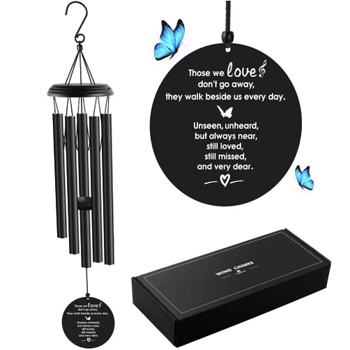 YOUNTASY Wind Chimes for Loss of Loved One Prime, Windchimes in Memory of a Loved One, Father Mother Bereavement/Sympathy/Memorial Gifts for Remembrance, 35in