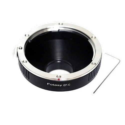 Fotasy Cannon Lens Adapter - EF to C Mount, Compatible with DSLR & CCTV/Microscope Cameras