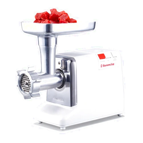 Sunmile SM-G50 ETL Electric Meat Grinder - Max 1.3 HP 1000W Heavy Duty Meat Mincer Sausage Grinder - Metal Gears, Reverse, Circuit Breaker, Stainless Steel Cutting Blade and Plates, 1 Sausage Stuffs