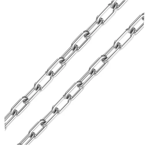 Fetoatar Stainless Steel Link Chain, 304 Stainless Steel Link Proof Coil Chain Heavy Duty Chains Hanging Safety Chain for Swing Plants Anti-Theft