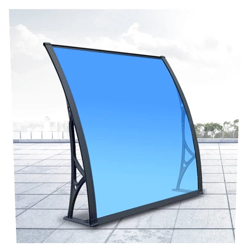TYTYJ Porch Overhead Canopy Window Awning Strong and Impact Resistant Waterproof and Windproof for Entry Doors Garages and Windows (Size : 60x100cm (2 Brackets))