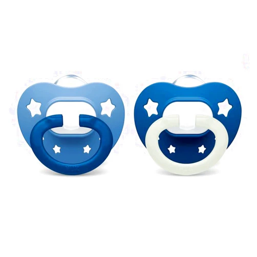 NUK Orthodontic Pacifiers, 6-18 Months, 2 Count (Pack of 1)