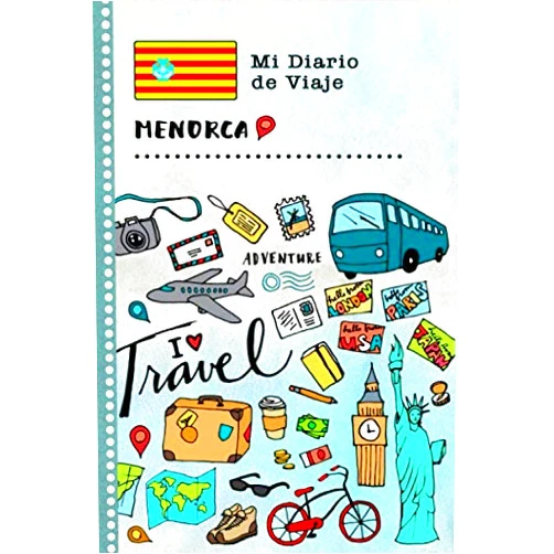 Stylesyndikat España Libros Menorca Mi Diario de Viaje: Libro de Registro de Viajes Guiado Infantil - Cuaderno de Recuerdos de Actividades en Vacaciones para Escribir, Dibujar, ... Gratitud para Niños y Niñas (Spanish Edition)