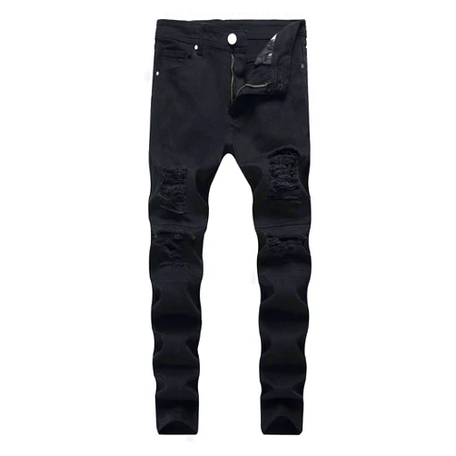 LONGBIDA Men's Slim Fit Ripped Stretch Skinny Jeans for Men, Distressed Tapered Leg Fashion Pants