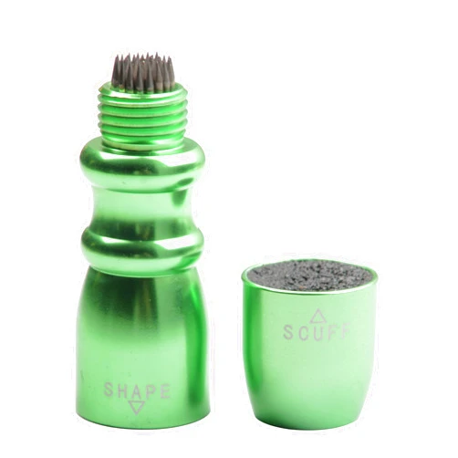 MUZOCT 3 in 1 Snooker Billard Pool Cue Tip Tool Repair Cue Tip Stick Accessories Set Scuffer/Shaper/Aerator (Green)
