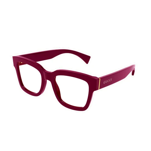 Gucci GG1138O 003 Eyeglasses Burgundy Full Rim Square Shape 52mm