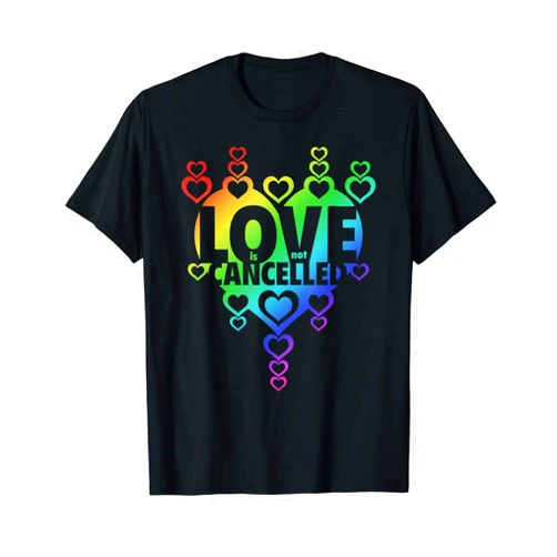 RYSTUFF Cute Valentines Gift Idea For Lovers - Love Is Not Cancelled T-Shirt