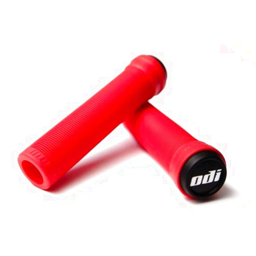 Team Bikefactory Hawaii ODI Soft Flangeless Longneck Grips Softies For Bikes And Scooters RED