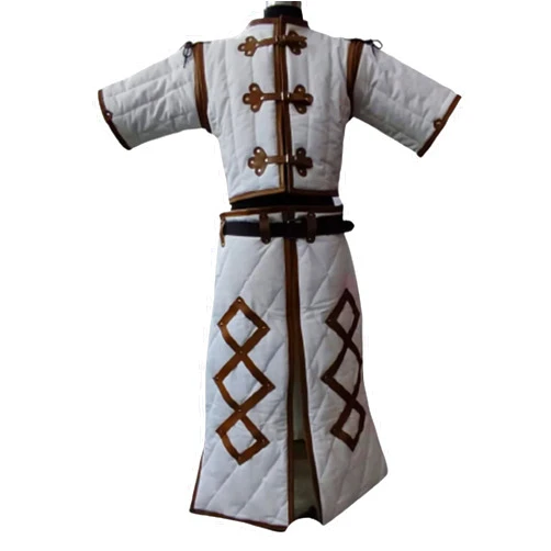VIKING AVENUE Medieval Witcher Cotton Gambeson Jacket Armor Protective Costumes Dress for Reanctment of SCA LARP