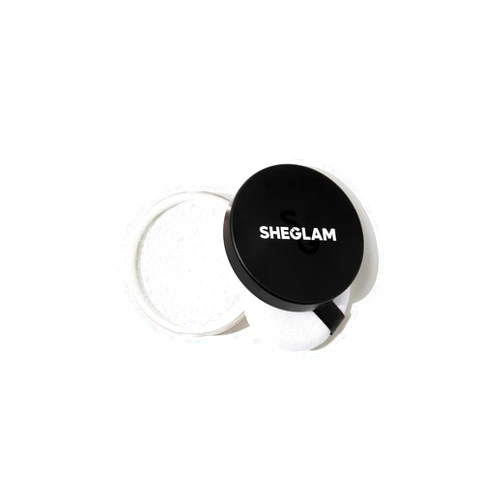 SHEGLAM Baked Glow Setting Powder Oil Control Loose Face Powder Translucent Pore-Less Flawless Smooths Fine Lines Glowy Powder - Translucent