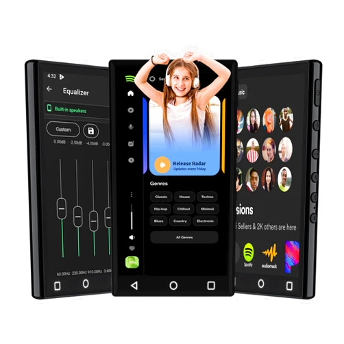 YFFIZQ 80GB MP3 Player with Bluetooth and WiFi,4.3