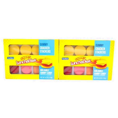 Frankford Kraft Lunchables Gummy Candy Cracker Stackers, 2pk, 12.4oz, Fruit Flavored, Valentine's Day Gift, by Frankford Candy
