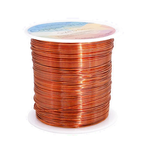 CREATZONE 328 Feet Tarnish Resistant Copper Wires 24 Gauge/0.5mm Jewelry Craft Wires Beading Wire for Jewelry Making, Wire Wrapping and Crafting(Copper)