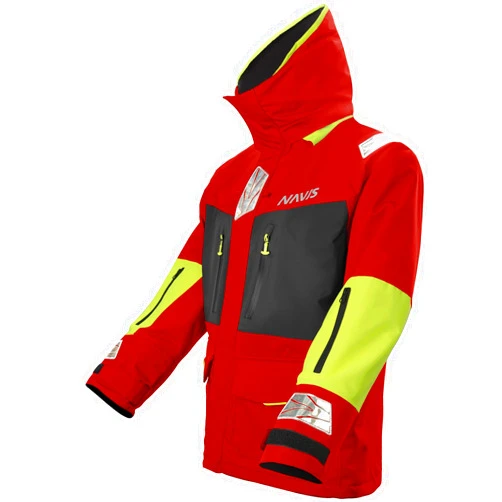 NAVIS MARINE Men's Sailing Jacket - Ocean PRO 3-Layer Shell, Waterproof, Breathable, Durable Coat