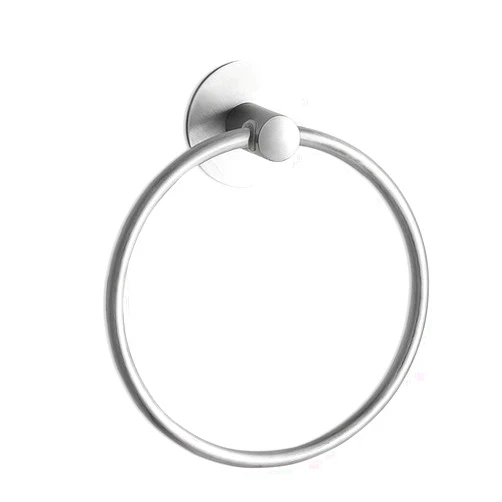 Besteffie Adhesive Towel Ring Wall Mount Hand Towel Ring Self Adhesive Towel Hanger Premium SUS304 Stainless Steel Rustproof Brushed Nickel, Kitchen, Bathroom Hand Towel Holder