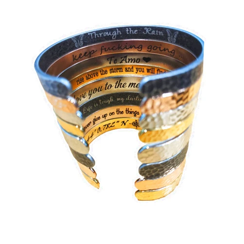 NationInFashion Personalized Cuff Bracelet 6.2