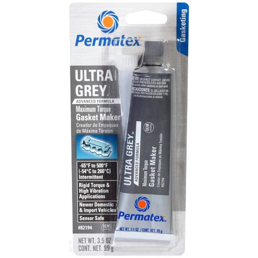 Permatex 82194 Ultra Grey Rigid High-Torque RTV Silicone Gasket Maker