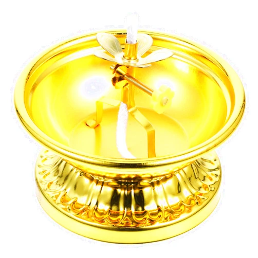 HOLIDYOYO Lotus Ghee Lamp Holder Lamp Tea Light Candle Holder Buddhist Oil Lamp Holder Cup for Diwali Puja Pooja Altar Offering Supplies