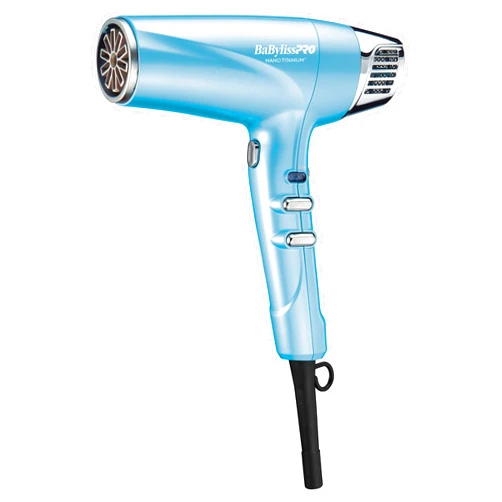 BaBylissPRO Nano Titanium Hair Dryer, Professional 2000-Watt Blow Dryer, Ionic Technology Dries Hair Faster With Less Frizz
