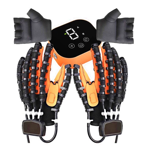 OUOQNUE Both Hands Rehabilitation Robot Gloves, 2024 Electric Hand Function Equipment, Stroke Hemiplegia Fingers Recovery Massage Therapy, Finger Robot Rehab Gloves