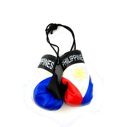 TUKIMA Red Hat Ent Hanging Car Mirror Mini Boxing Gloves (Philippines)