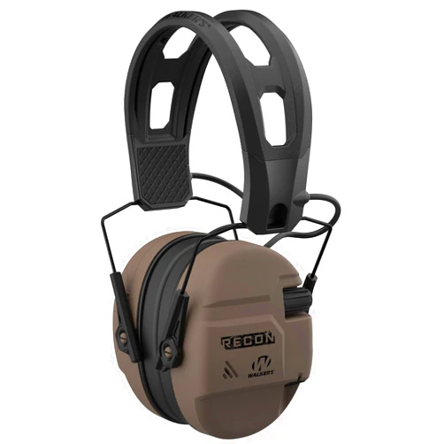 Walker's Recon Digital Muffs - Durable IPX4 Resistant Shooting Hearing Protection Electronic Muffs, 2 AAA Batteries Included