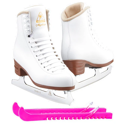 Jackson Ultima Mystique Figure Ice Skates for Women and Girls Bundle with Guardog Skate Guards