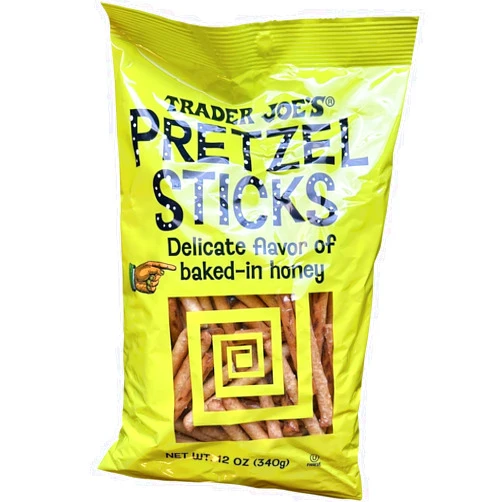 Generic Trader Joe's Pretzel Sticks with delicate flavor of baked-in honey, 12 oz (Pack of 1)