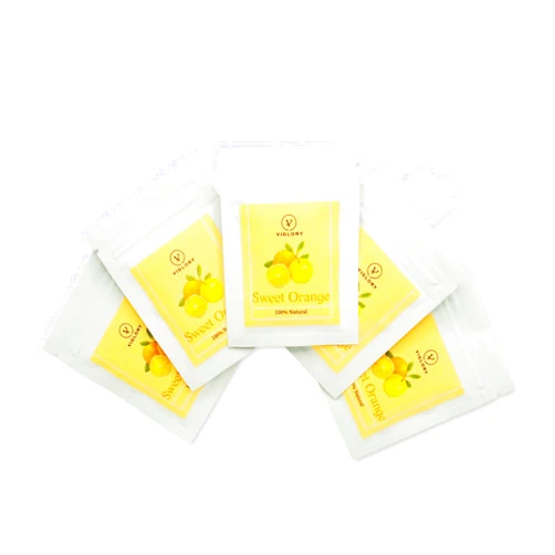 VIGLORY Sweet Orange Cores for Essential Oil Inhaler,5 Pack Flavored Replacement Wicks for Aromatherapy Inhaler(Sweet Orange)