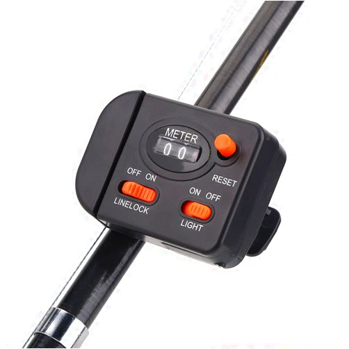 Dioche Fishing Line Counter, Professional Clip-on Fishing Rod Line Counter Depth Finder Digital Display